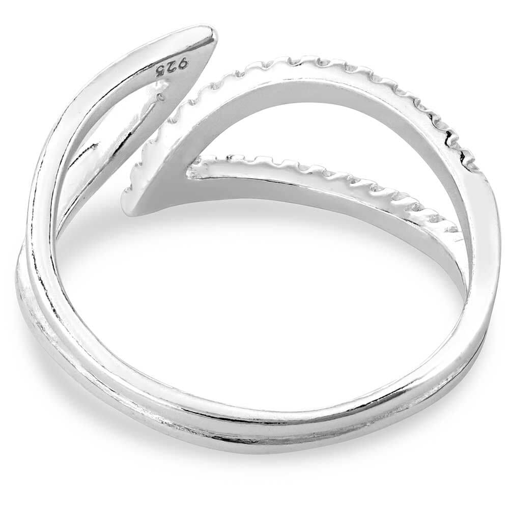 Montana Silversmiths Radiant Reflections Crystal Open Ring Montana Silversmiths