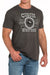 Cinch Men's Western T-Shirt. Man wearing a Cinch Western t-shirt with a graphic design on a plain background