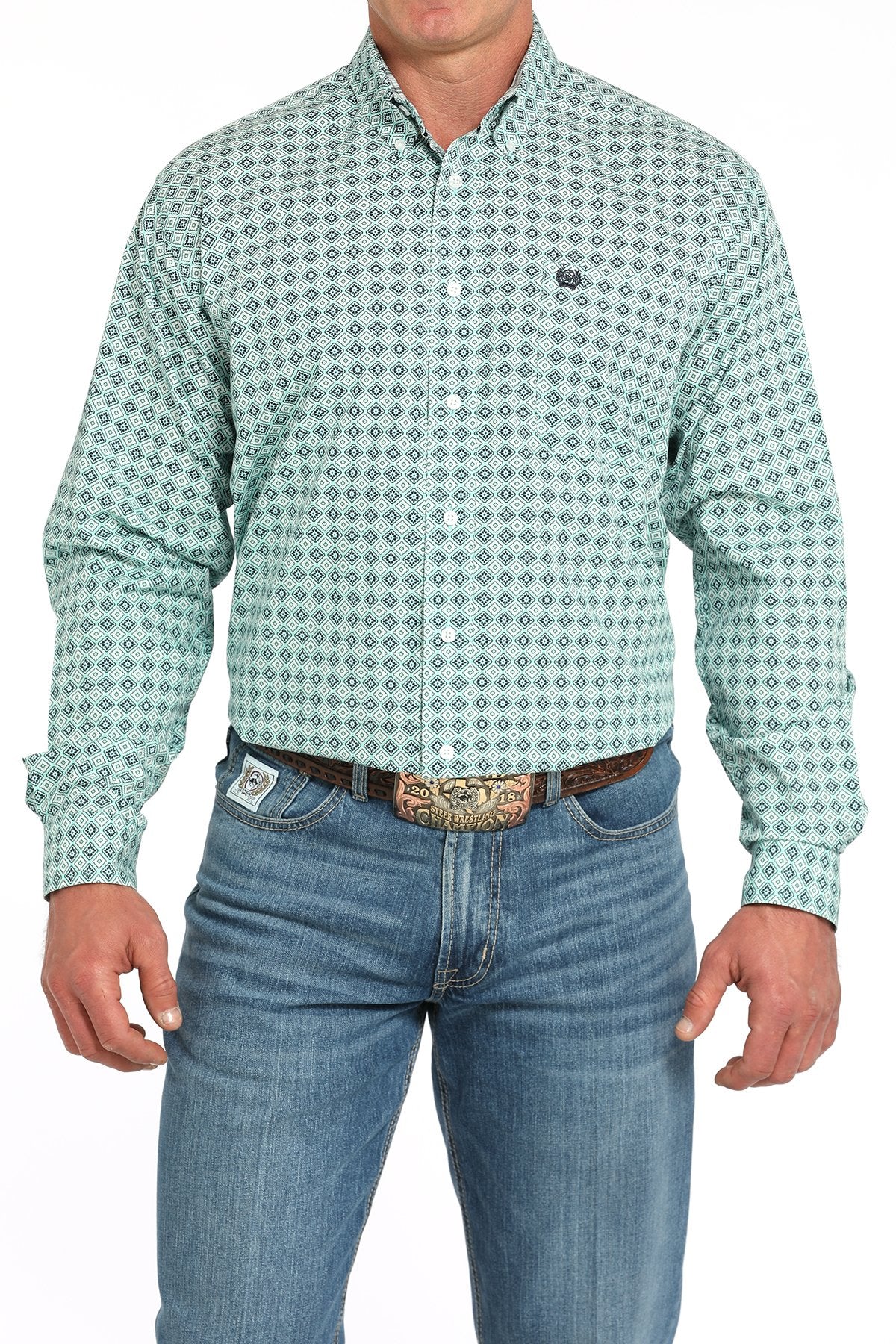 Cinch Men's Medallion Print L/S Western Shirt