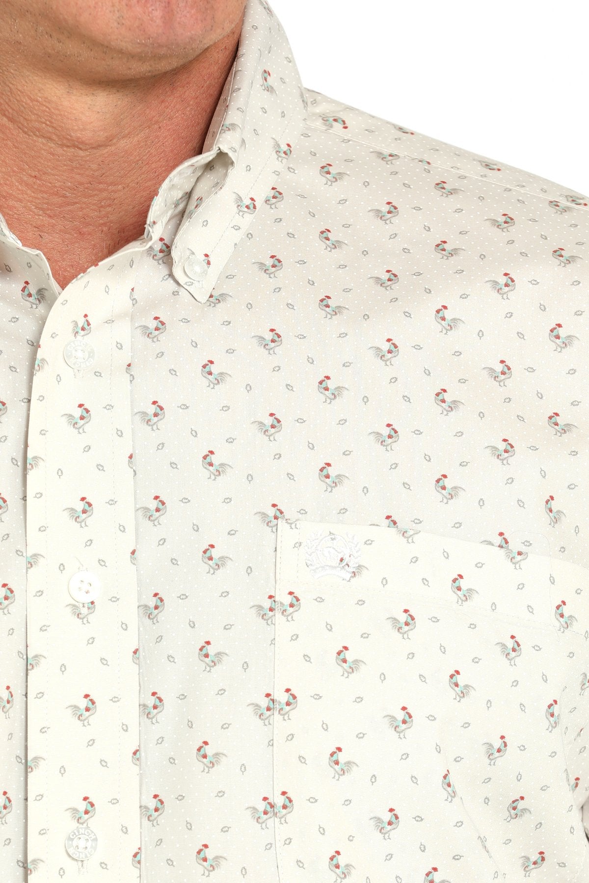 Cinch Men's Rooster Print L/S Western Shirt