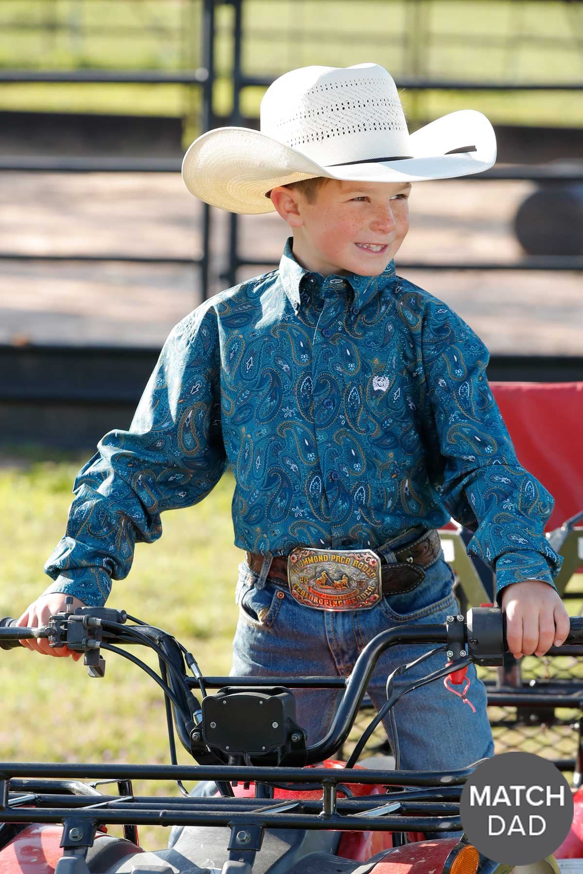 Cinch Boy's Paisley Print L/S Western Shirt
