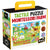 Tactile Puzzle Montessori Farm. Tactile puzzle Montessori farm packaging with colorful design and yellow handle.