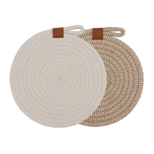Nash White Set of 2 Trivets Ladelle