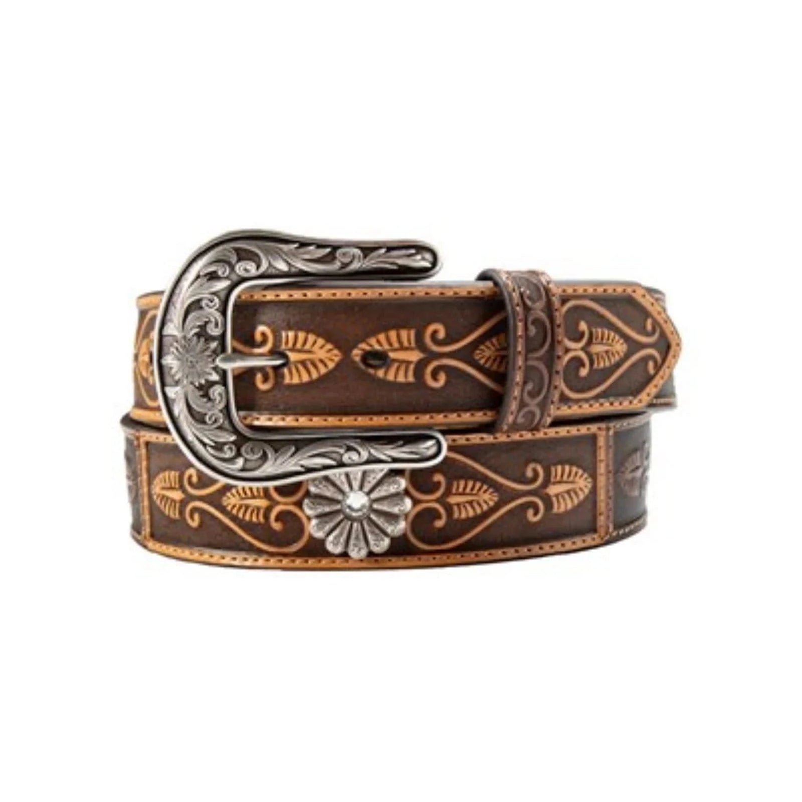 Nocona Ladies Daisy Concho Western Belt Nocona