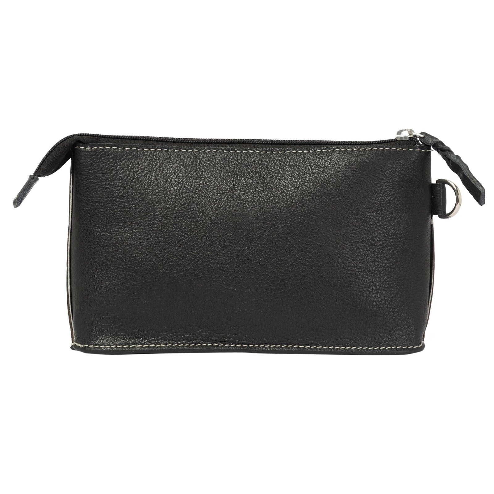 Noto Black Cowhide Clutch with Tooled Cutwork The Design Edge