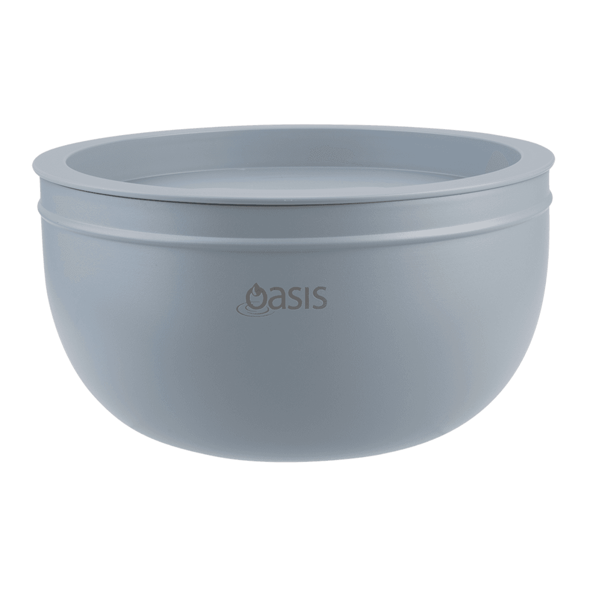 Oasis Stainless Steel 2.8 L Double Wall Salad Bowl with Lid Donaldson Enterprises