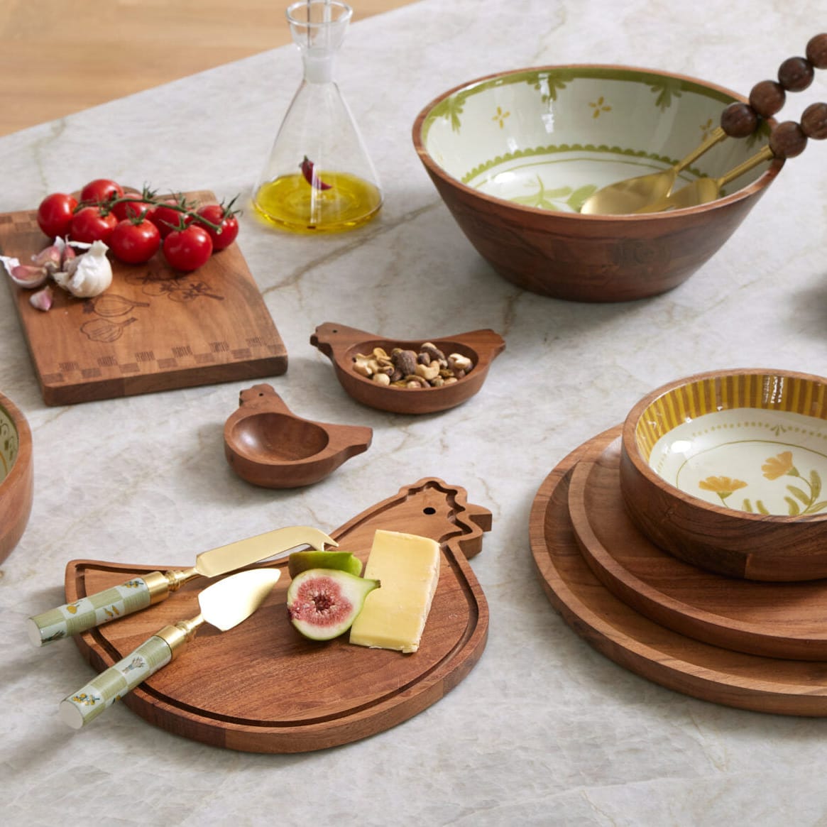 Pilbeam Living Provence Salad Servers Set of 2 Pilbeam Living