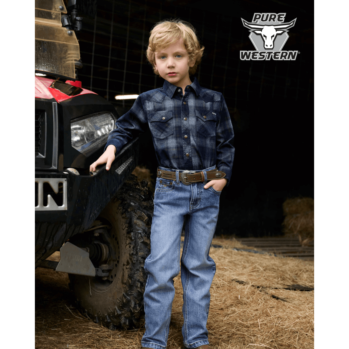 Pure Western Boy's Hawkins Straight Leg Jean Pure Western