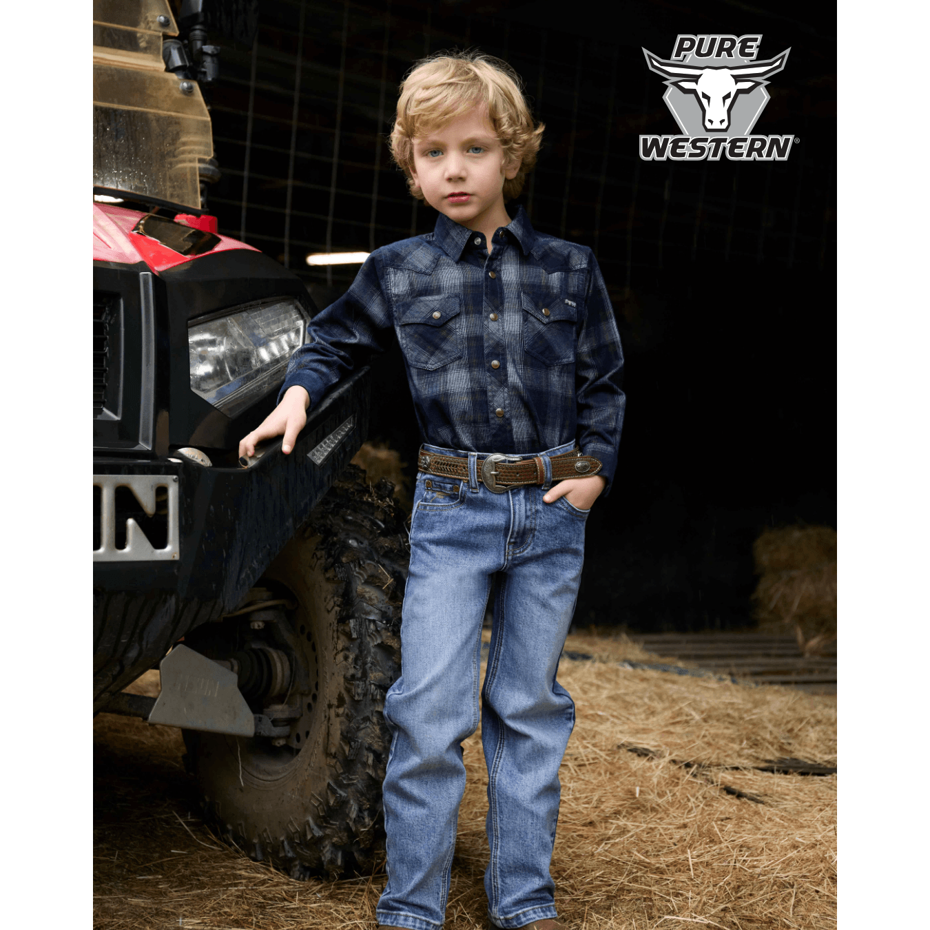 Pure Western Boy's Hawkins Straight Leg Jean Pure Western