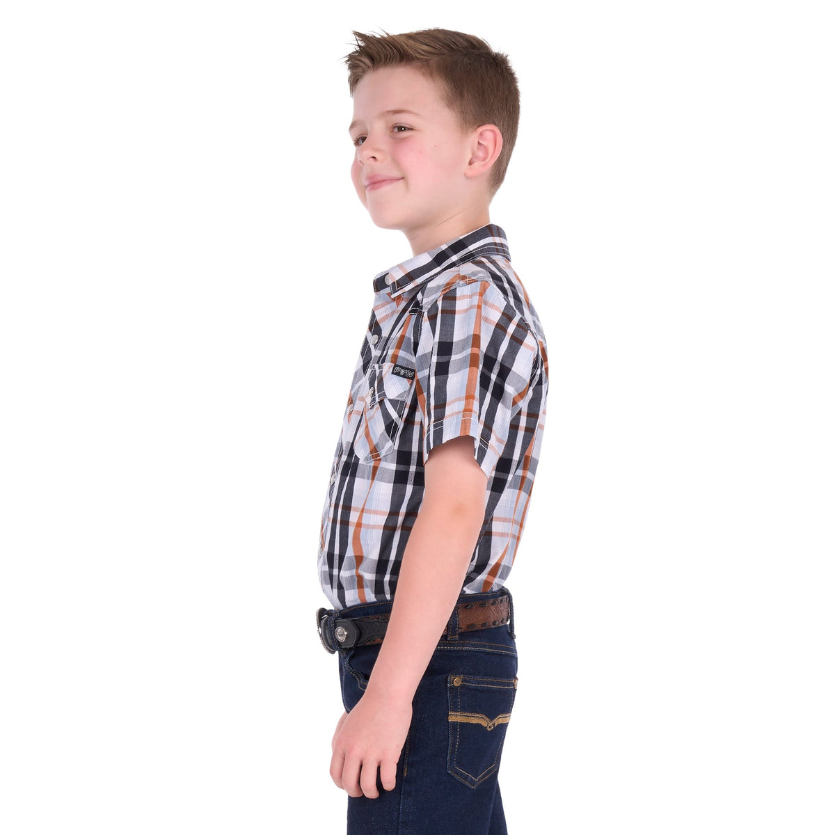 Pure Western Boy's Terry Short Sleeve Shirt Pure Western