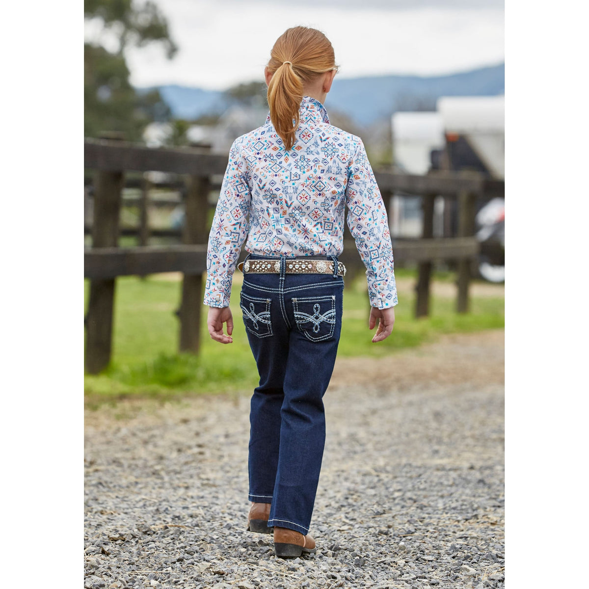 Pure Western Girl's Demi Boot Cut Jean Pure Western