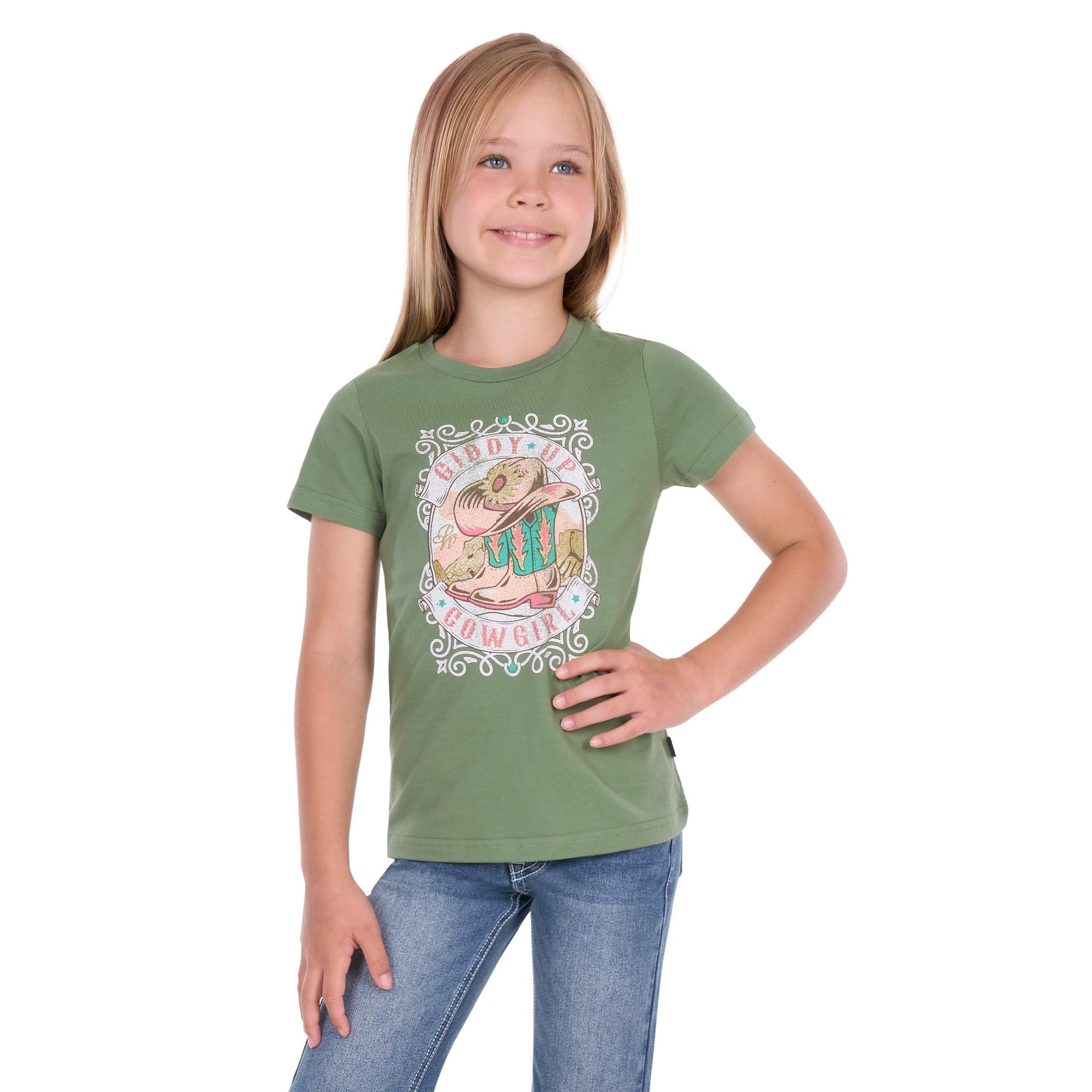 Pure Western Girl's Ella Short Sleeve Tee Pure Western