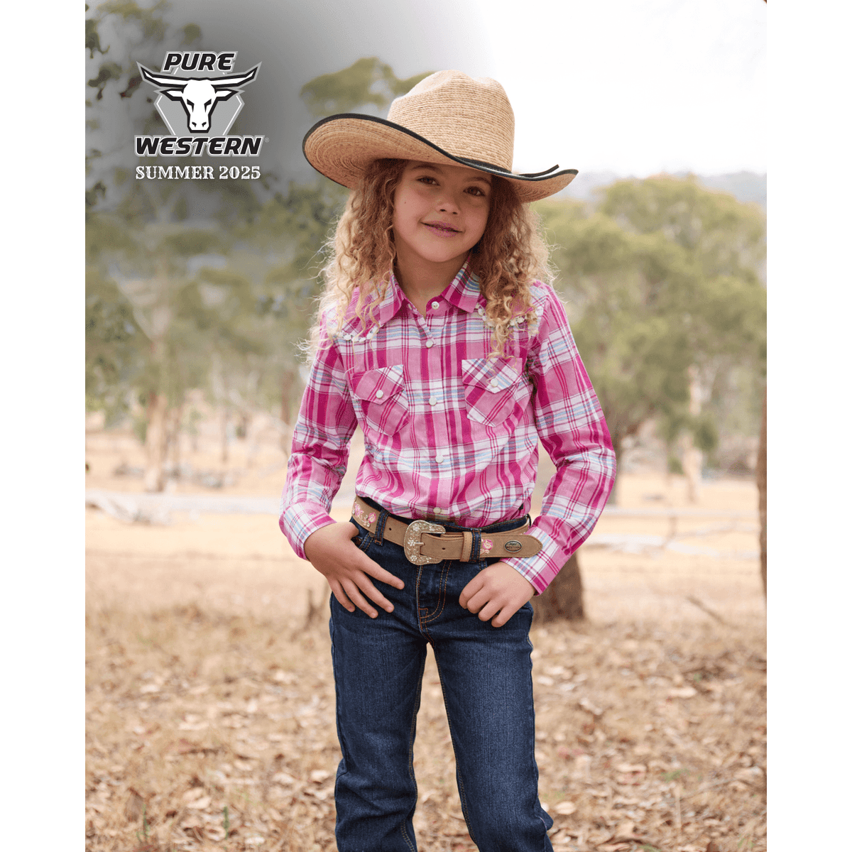 Pure Western Girl's Sam Boot Cut Jean Pure Western