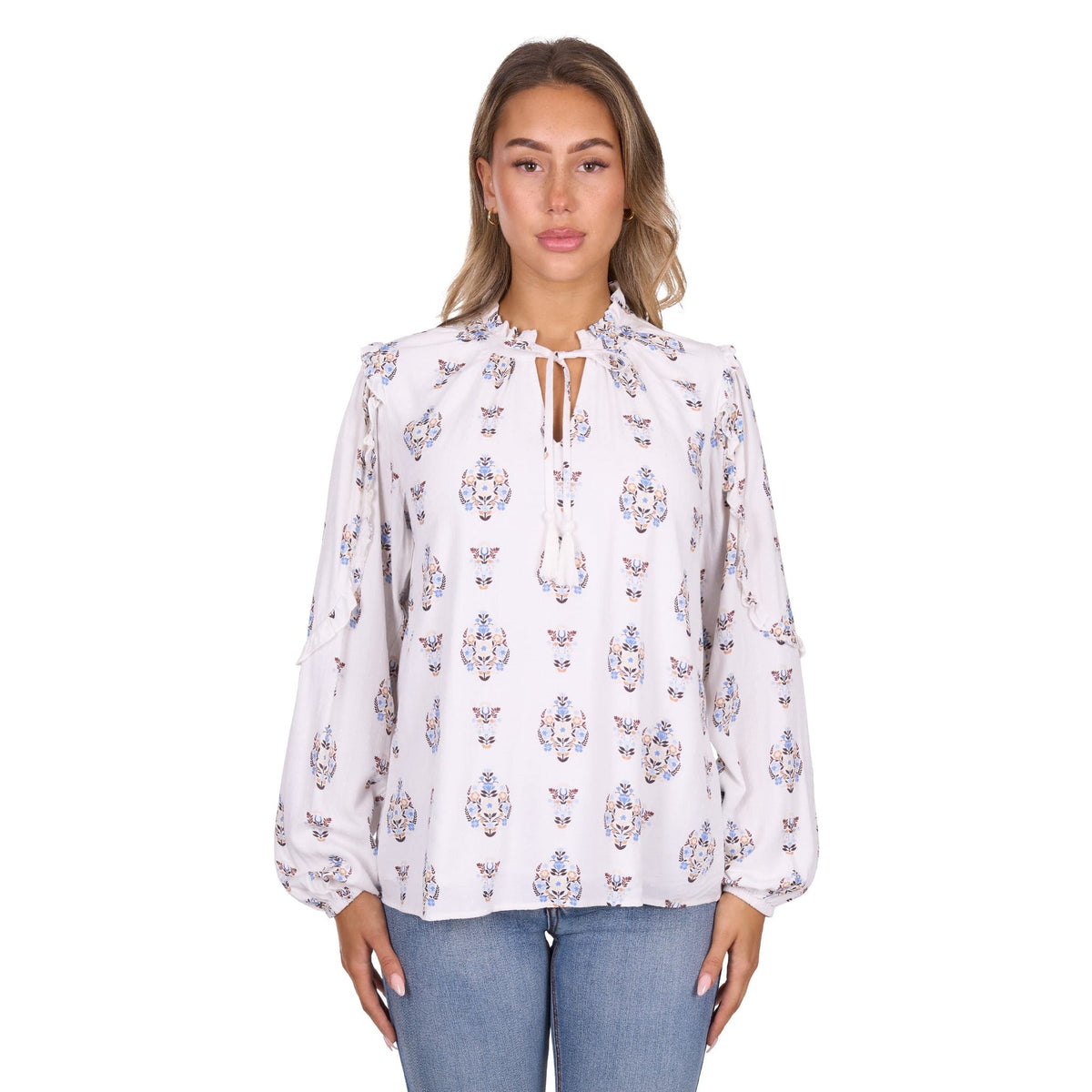 Pure Western Women's Keeley Long Sleeve Western Blouse Pure Western