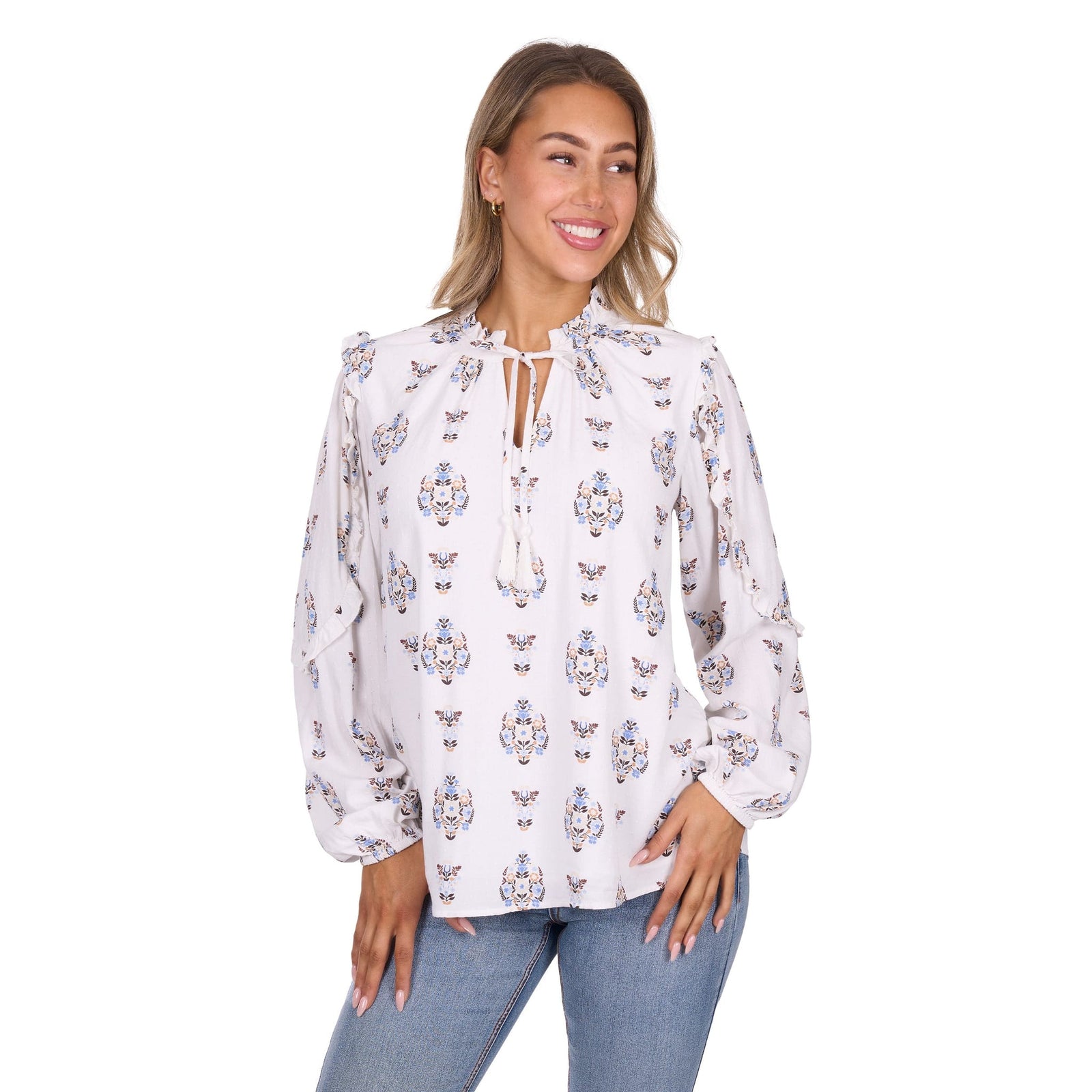 Pure Western Women's Keeley Long Sleeve Western Blouse Pure Western