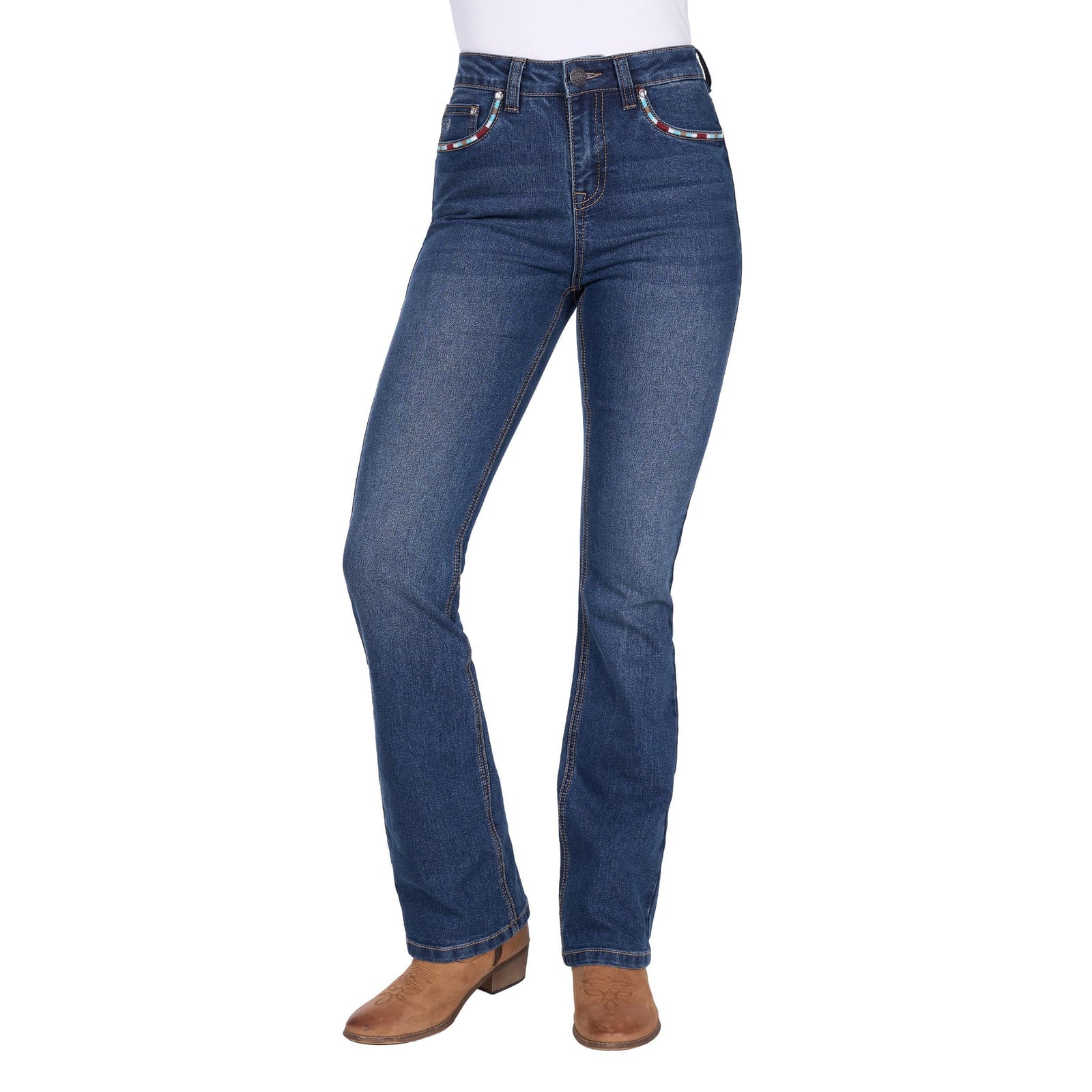 Pure Western Women's Mary High Rise Boot Cut Jean Pure Western