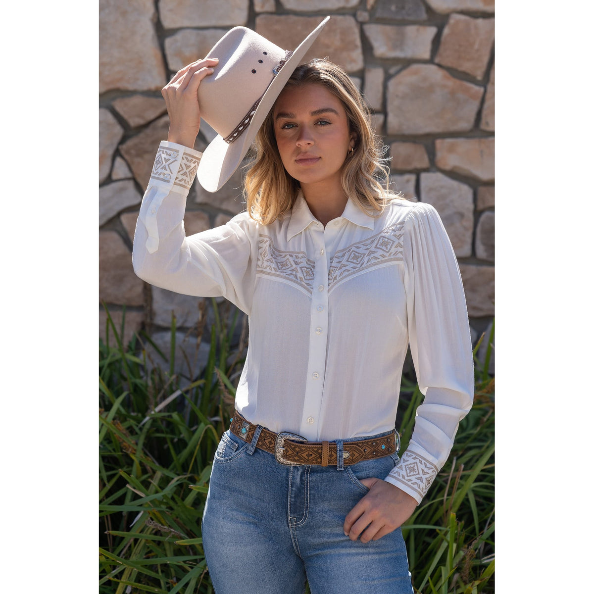 Pure Western Women's Monica Long Sleeve Western Shirt Pure Western