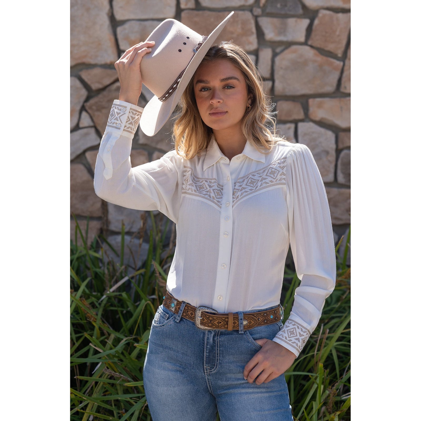 Pure Western Women's Monica Long Sleeve Western Shirt Pure Western