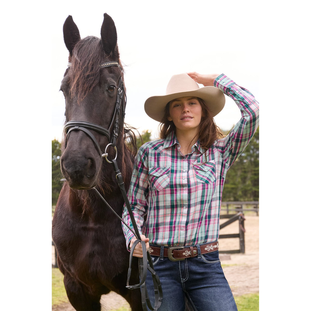 Pure Western Women's Nicola Long Sleeve Western Shirt Pure Western