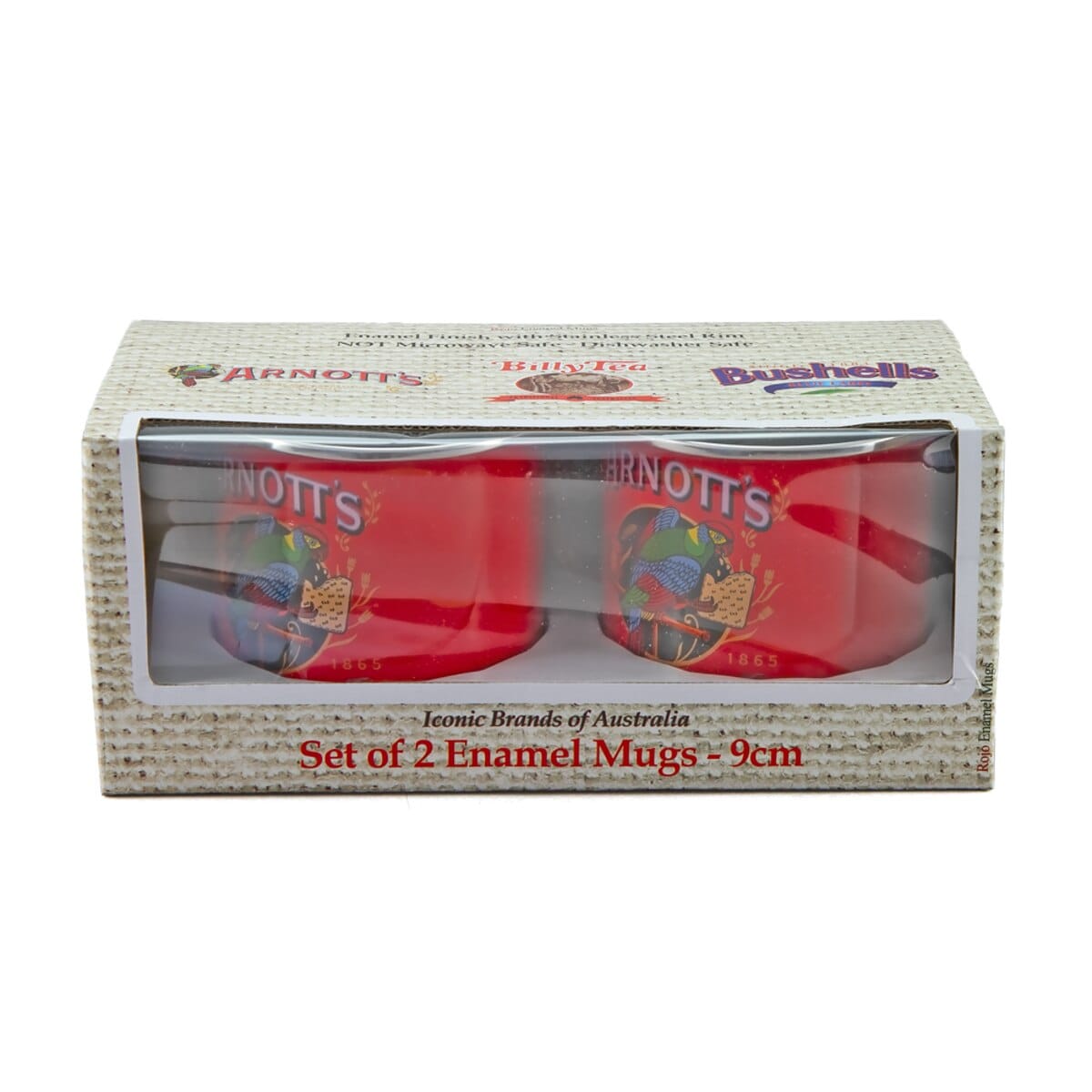 Rojo Arnott's Enamel Mug - Set of 2 450ml Donaldson Enterprises