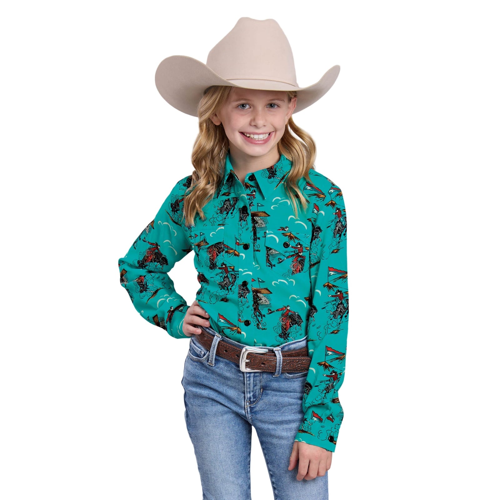 Roper Girl's Five Star L/S Western Shirt Roper