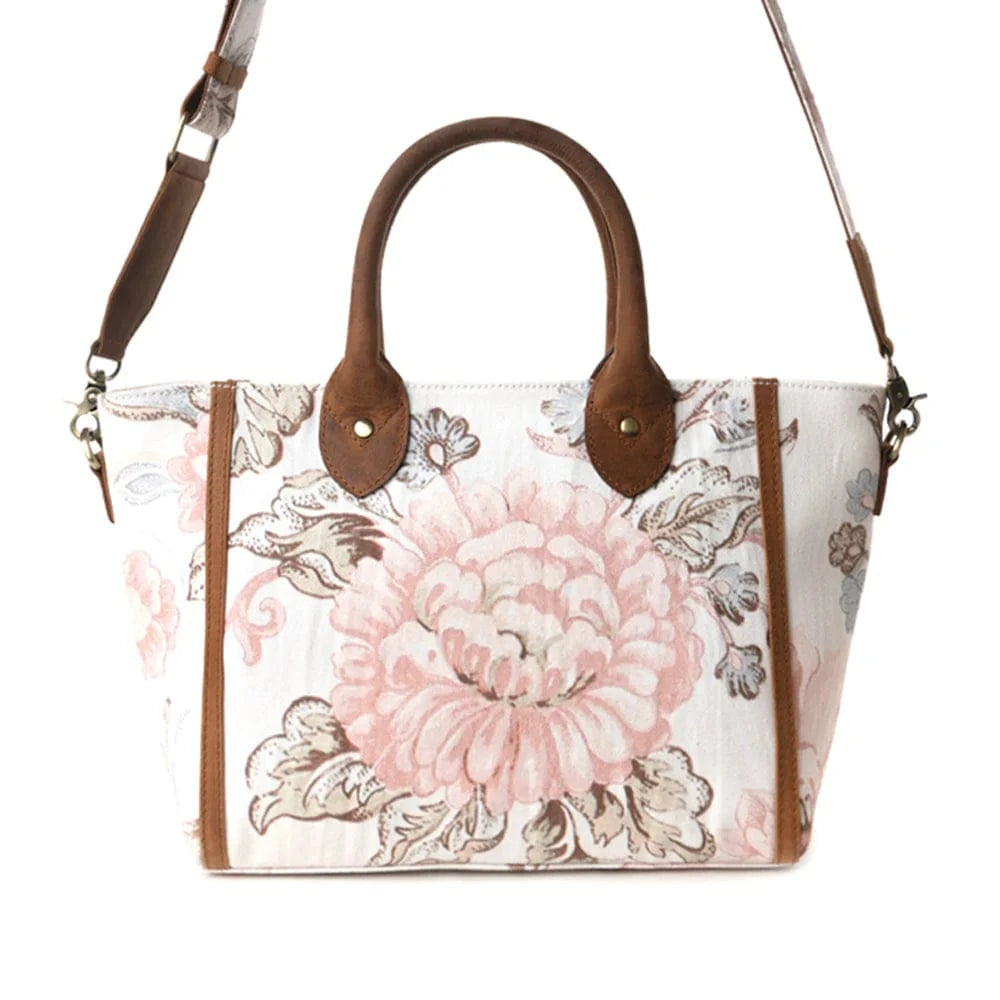Rosy Trails Crossbody Bag in Faded Plum Myra Bags