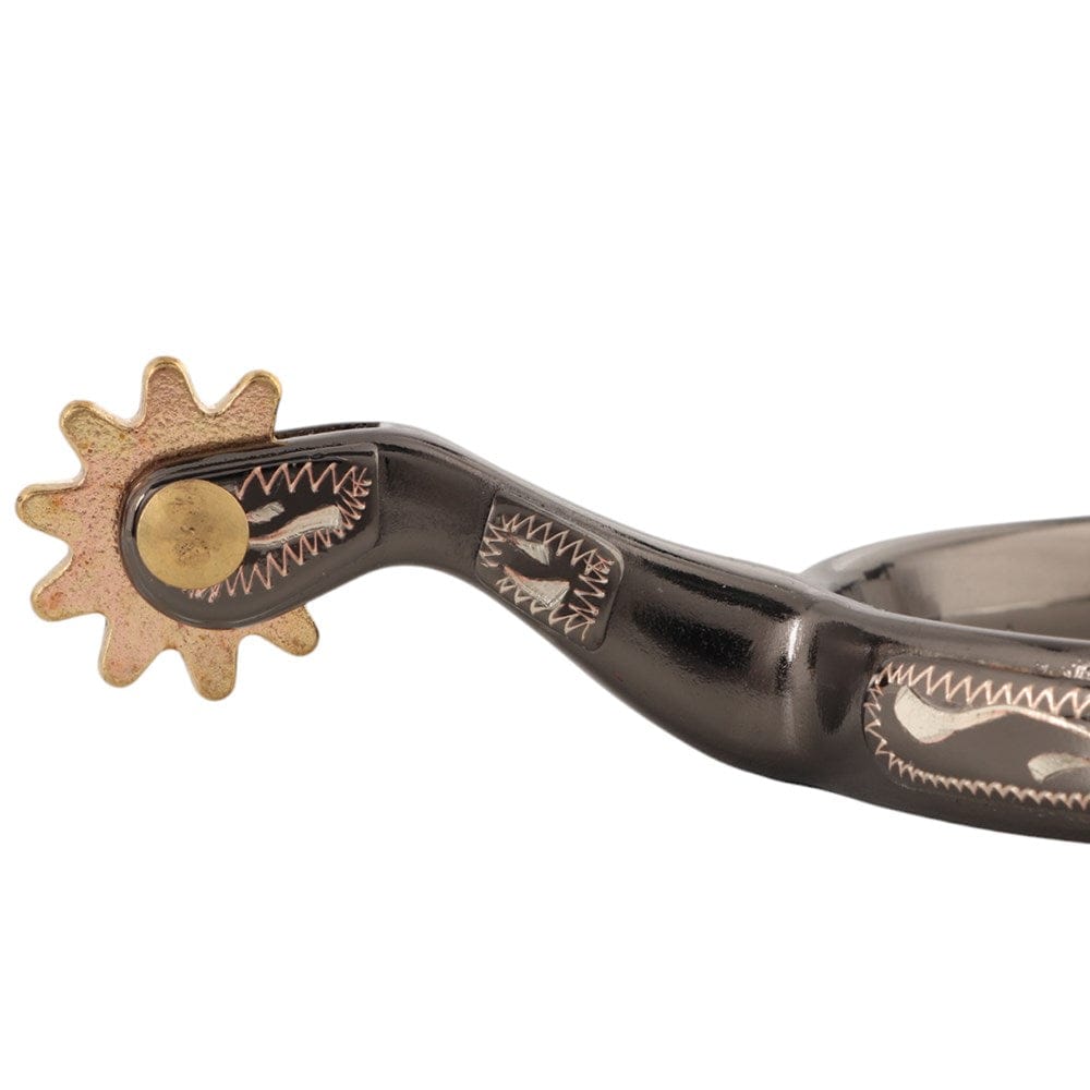 Saddlery Trading Ladies Midnight Silver Roping Spurs Saddlery Trading