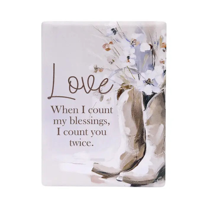 Splosh Saddle & Bloom Love Ceramic Magnet