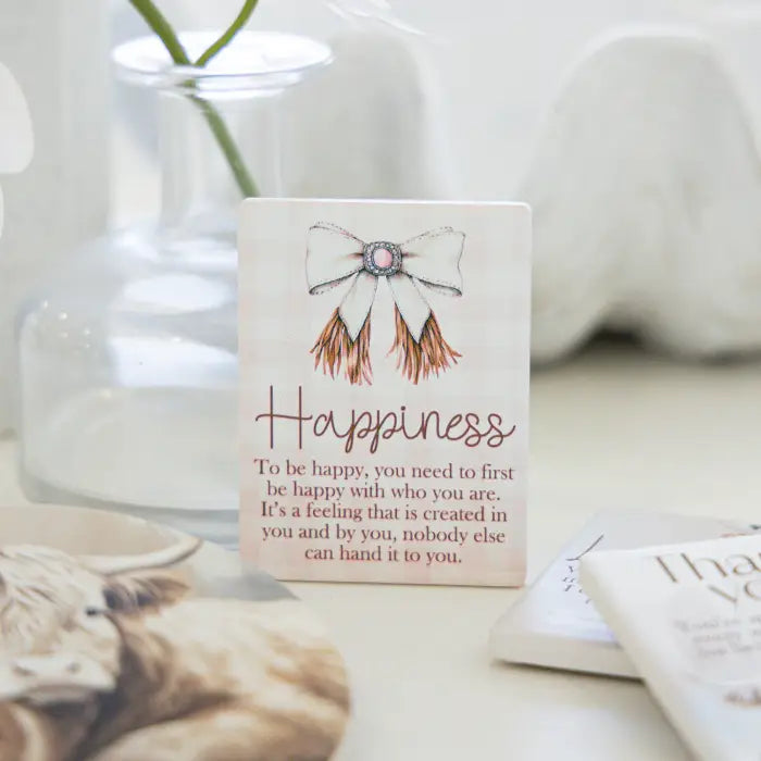 Splosh Saddle & Bloom Happiness Ceramic Magnet