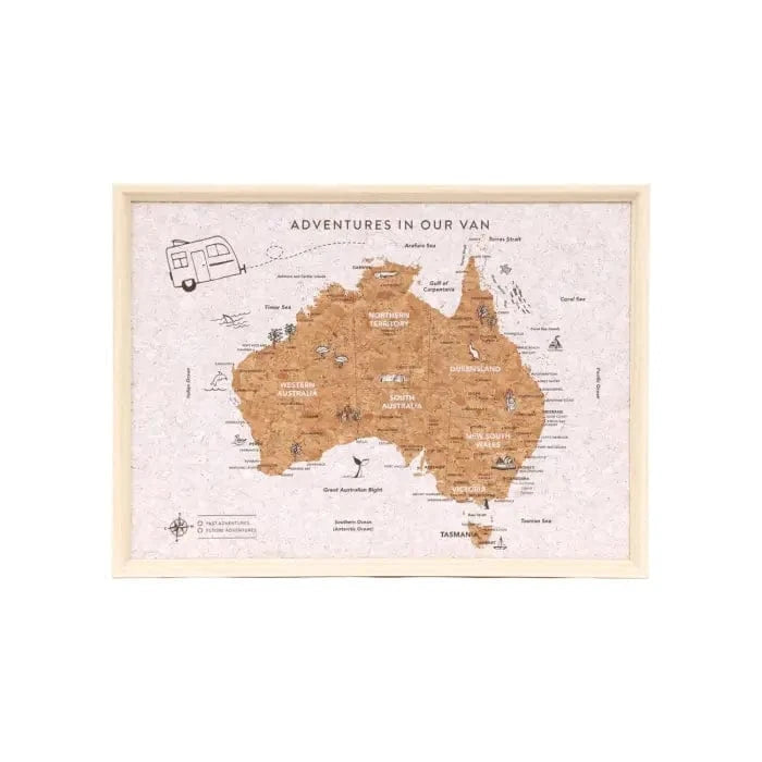 Splosh Caravan Australia Travel Map Splosh