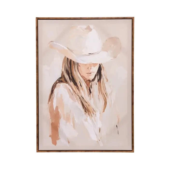 Splosh Saddle &amp; Bloom Cowgirl Canvas -50x70 Splosh