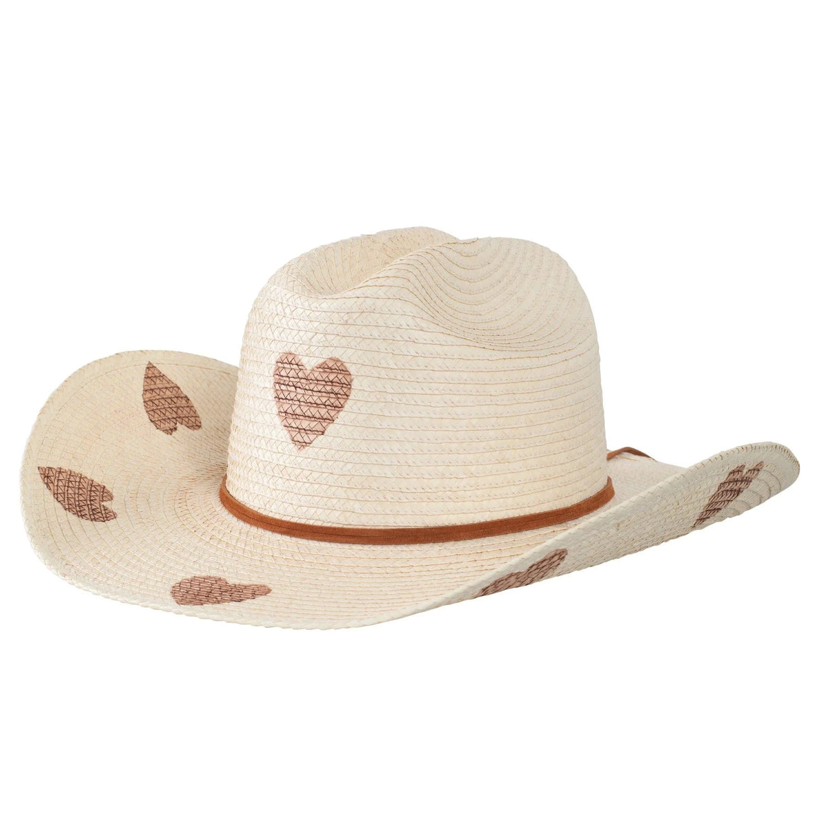 Sunbody Kids Hearts Cattleman Palm Hat Sunbody
