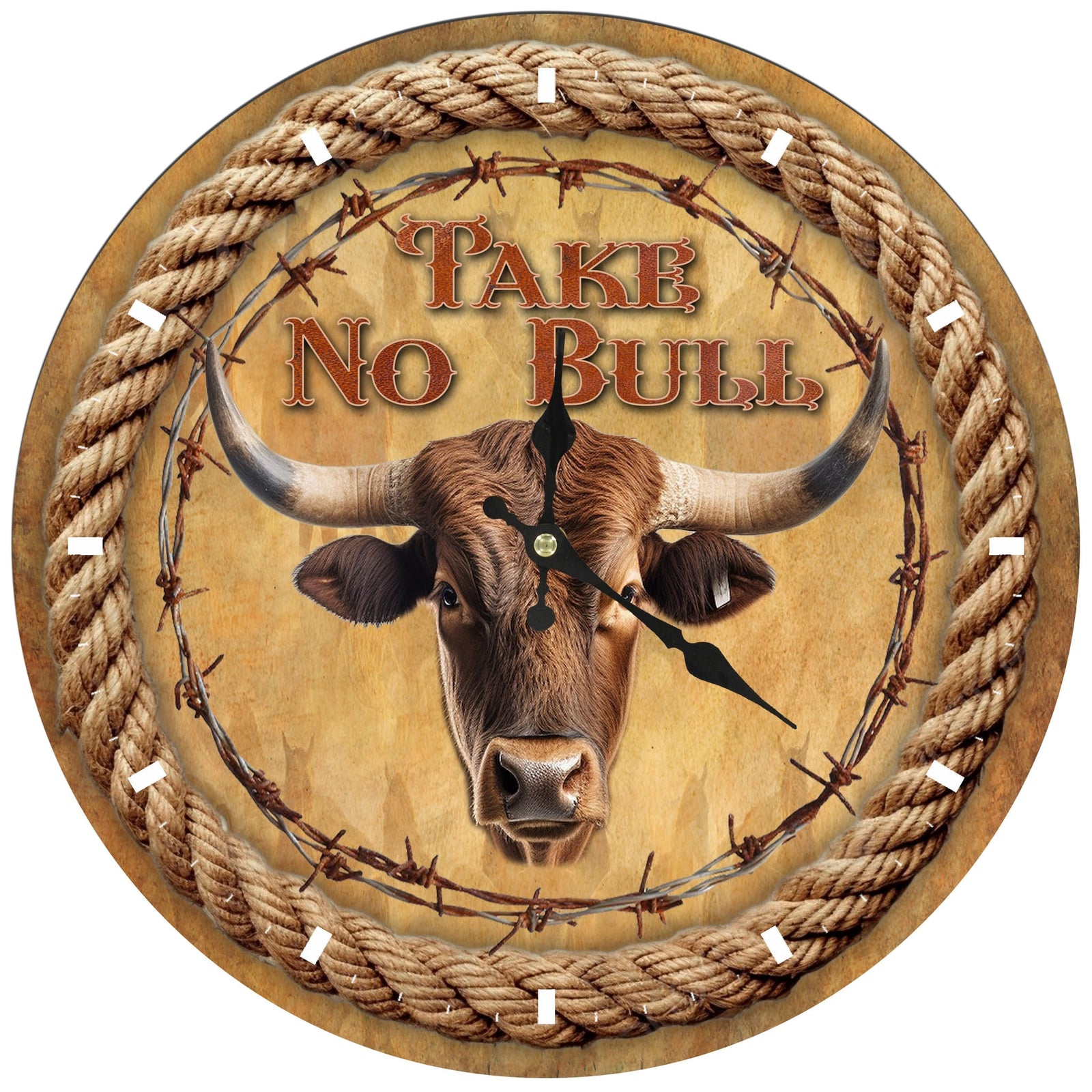 Take No Bull Clock Tulmur