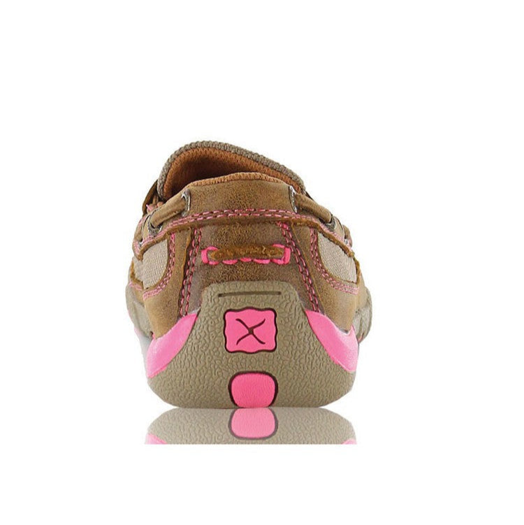 Twisted X Women's Pink Ribbon Slip on Moc