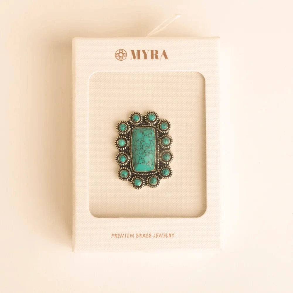 The Stoneveil Ring in Storm Teal Myra Bags