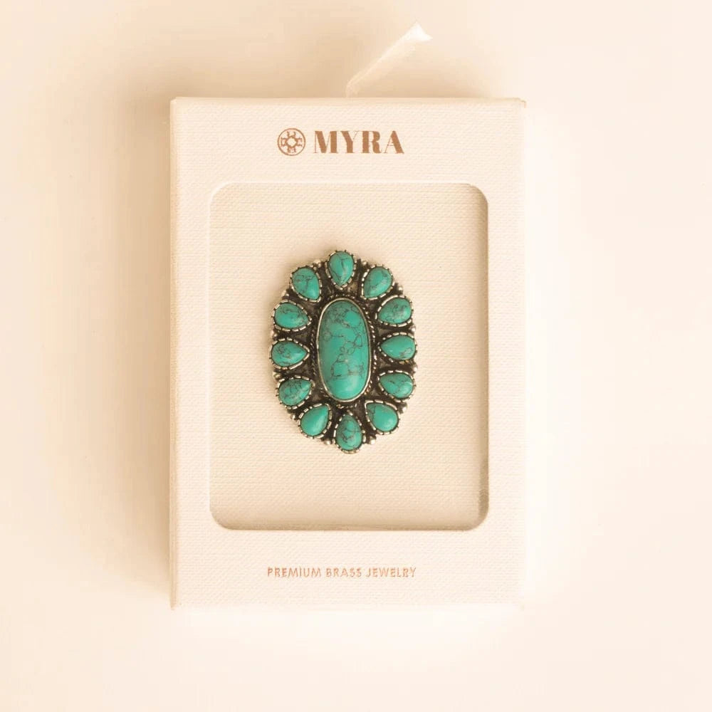 The Sunchaser Ring in Antique Teal Myra Bags