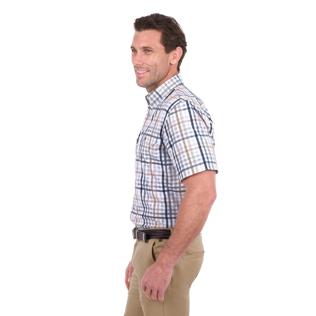 Thomas Cook Alfie Check 2 Pocket Short Sleeve Shirt Thomas Cook