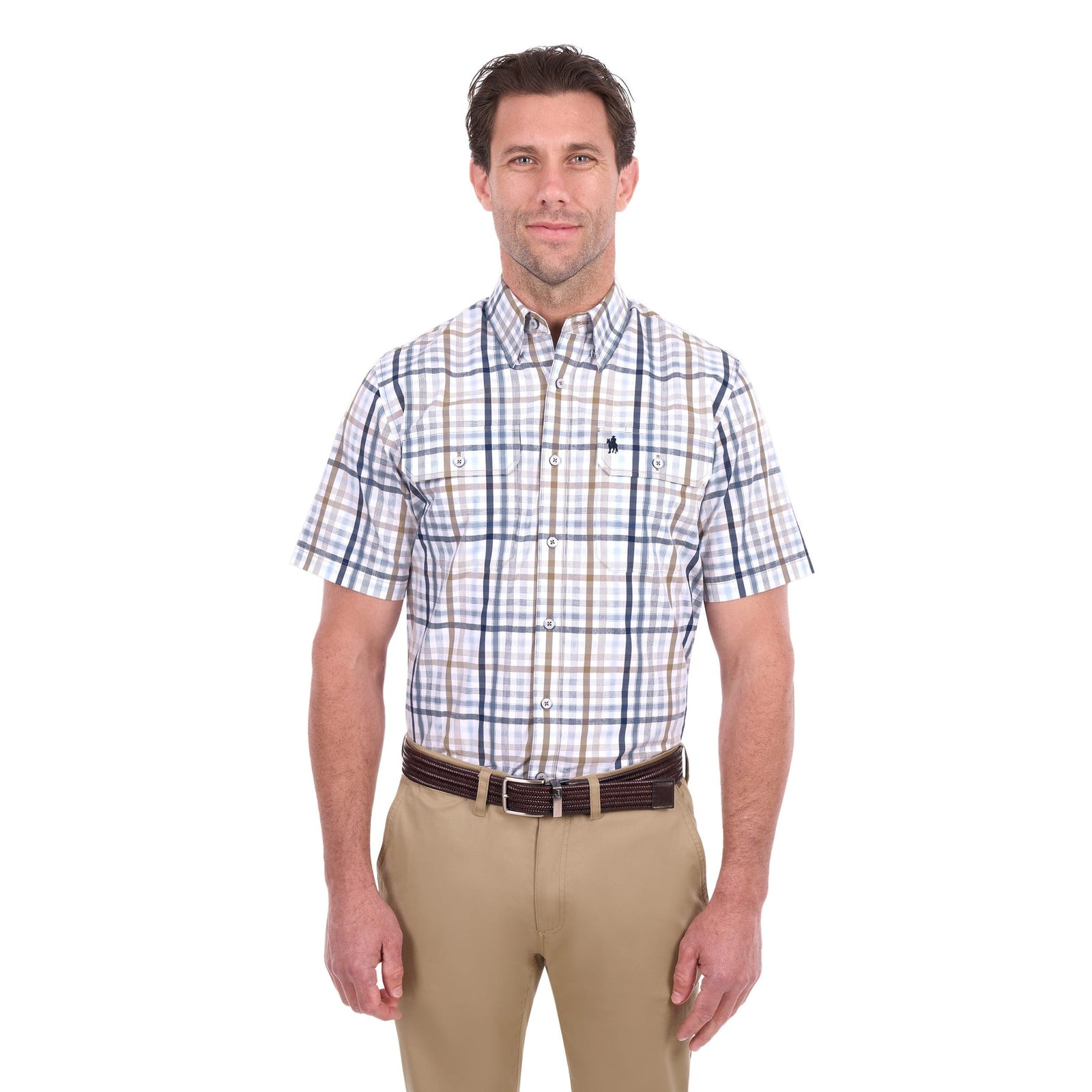 Thomas Cook Alfie Check 2 Pocket Short Sleeve Shirt Thomas Cook