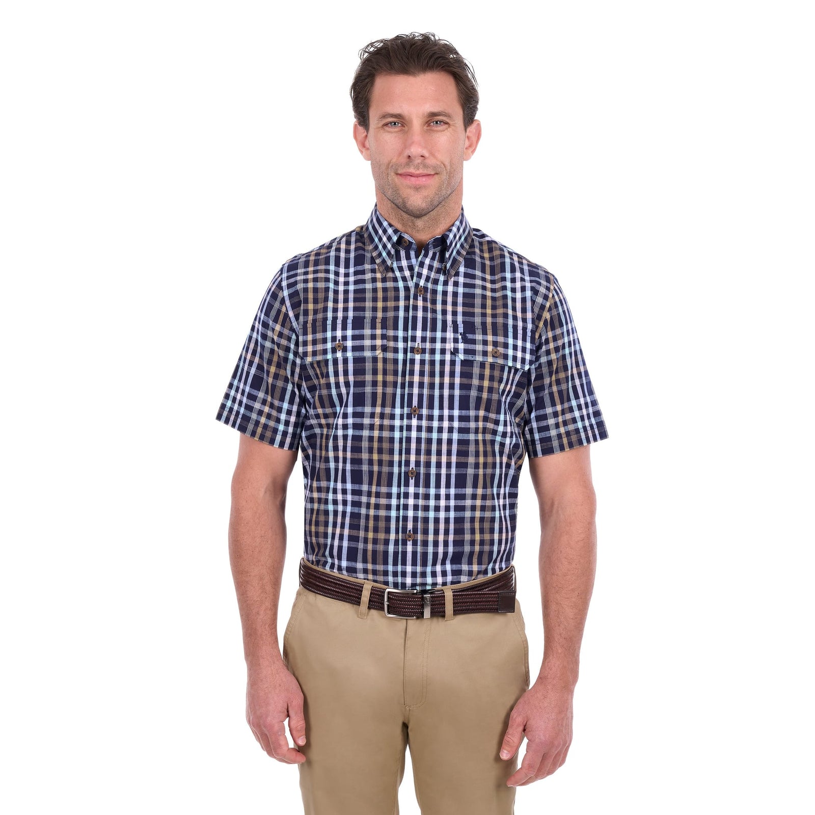 Thomas Cook Men's Finley Check 2 Pocket Short Sleeve Shirt Thomas Cook