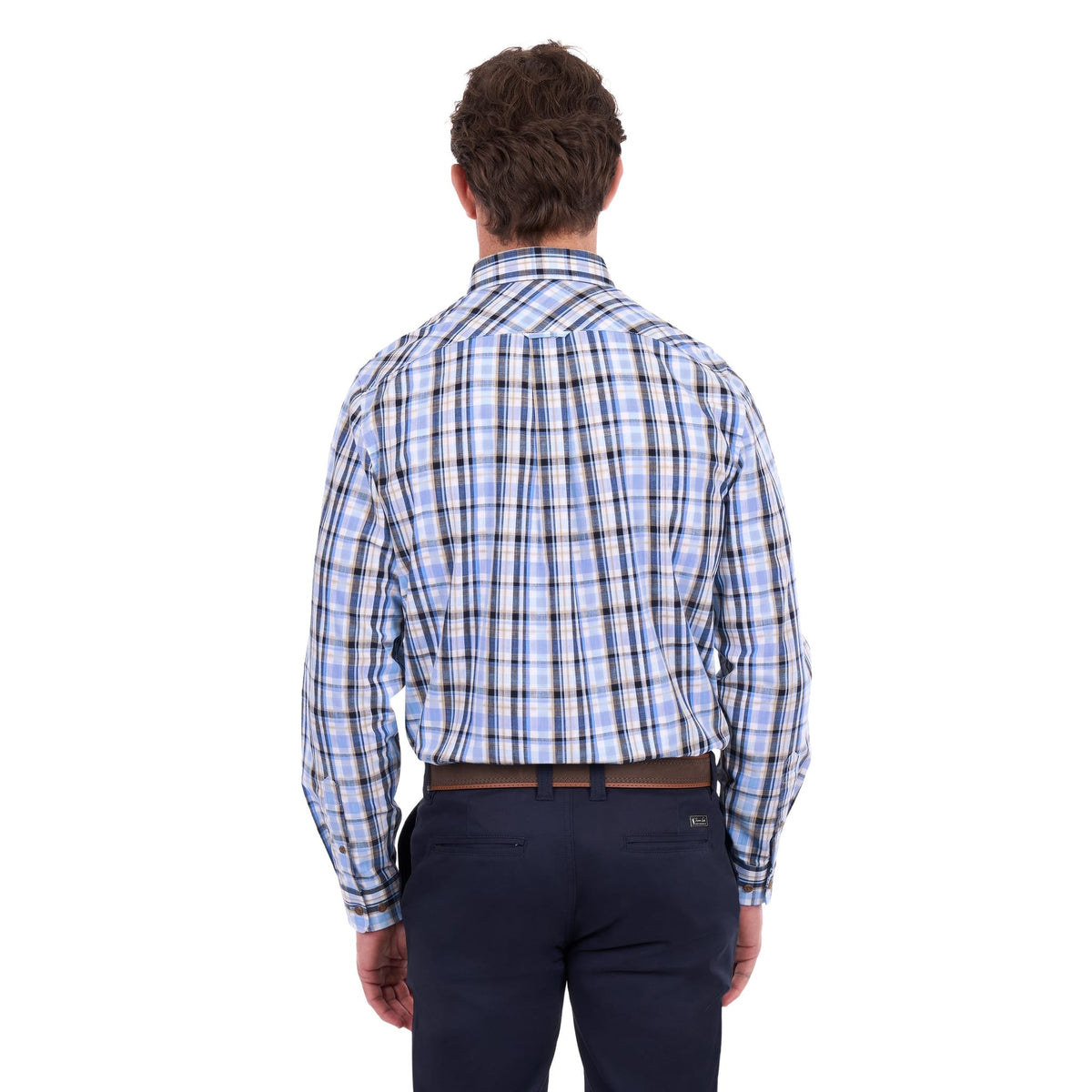 Thomas Cook Men's Roman Check 2-Pocket Long Sleeve Shirt Thomas Cook