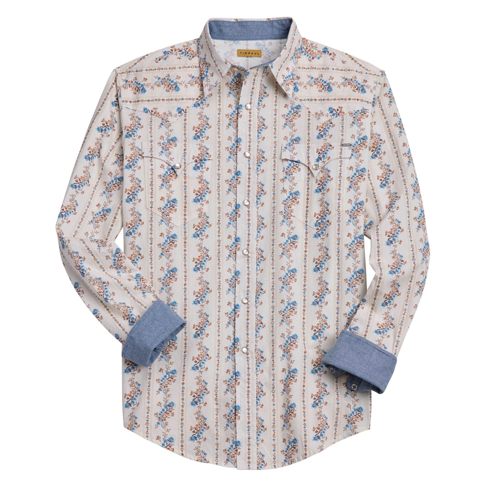 Tin Haul Men's Paisley Long Sleeve Western Shirt Tin Haul