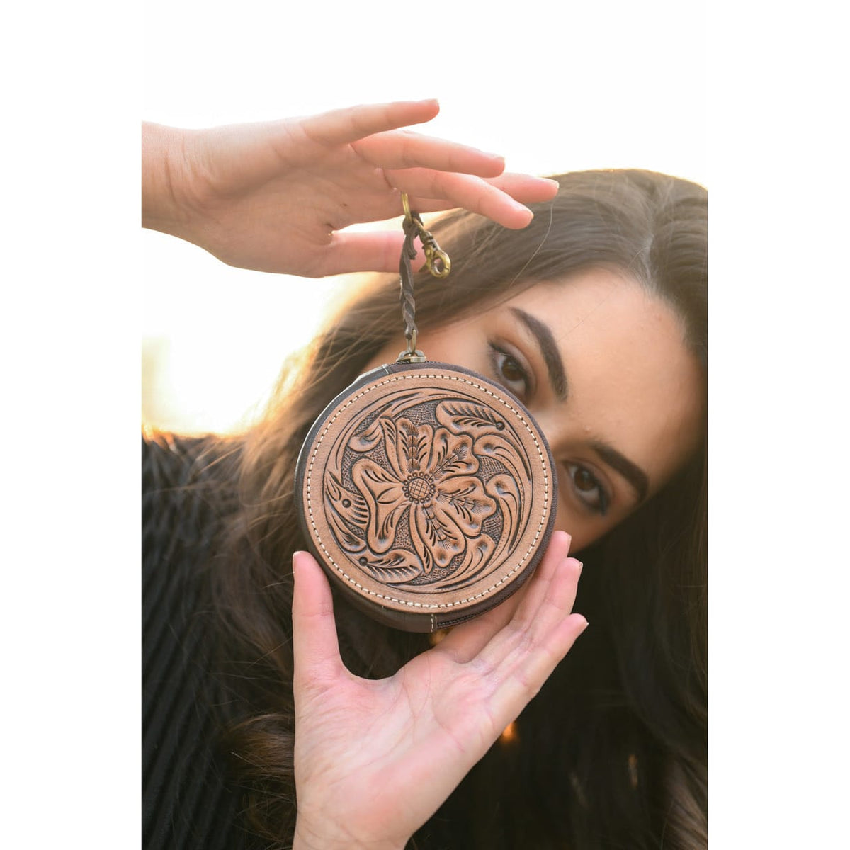 Tooling Leather Round Purse The Design Edge