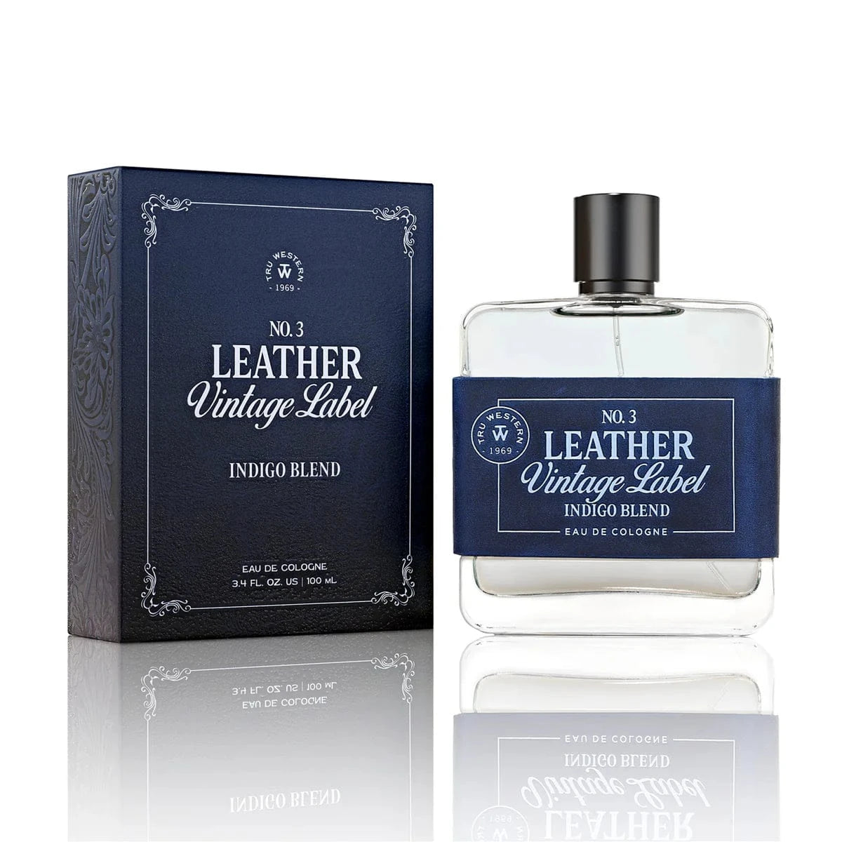 Tru Western Leather Vintage Label #3 Indigo Blend Cologne Tru Western