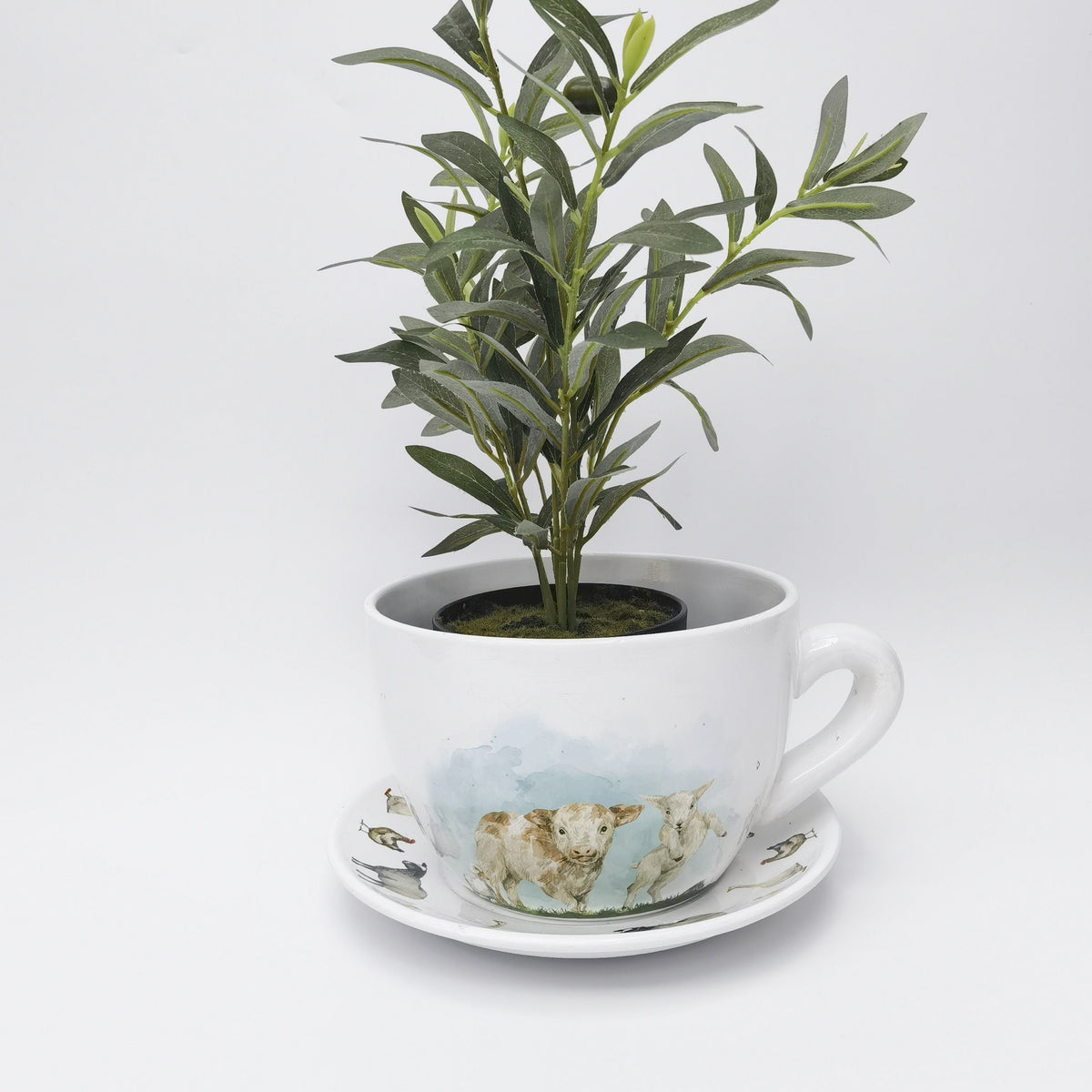 Urban Products Highland & Friends Tea Cup Planter