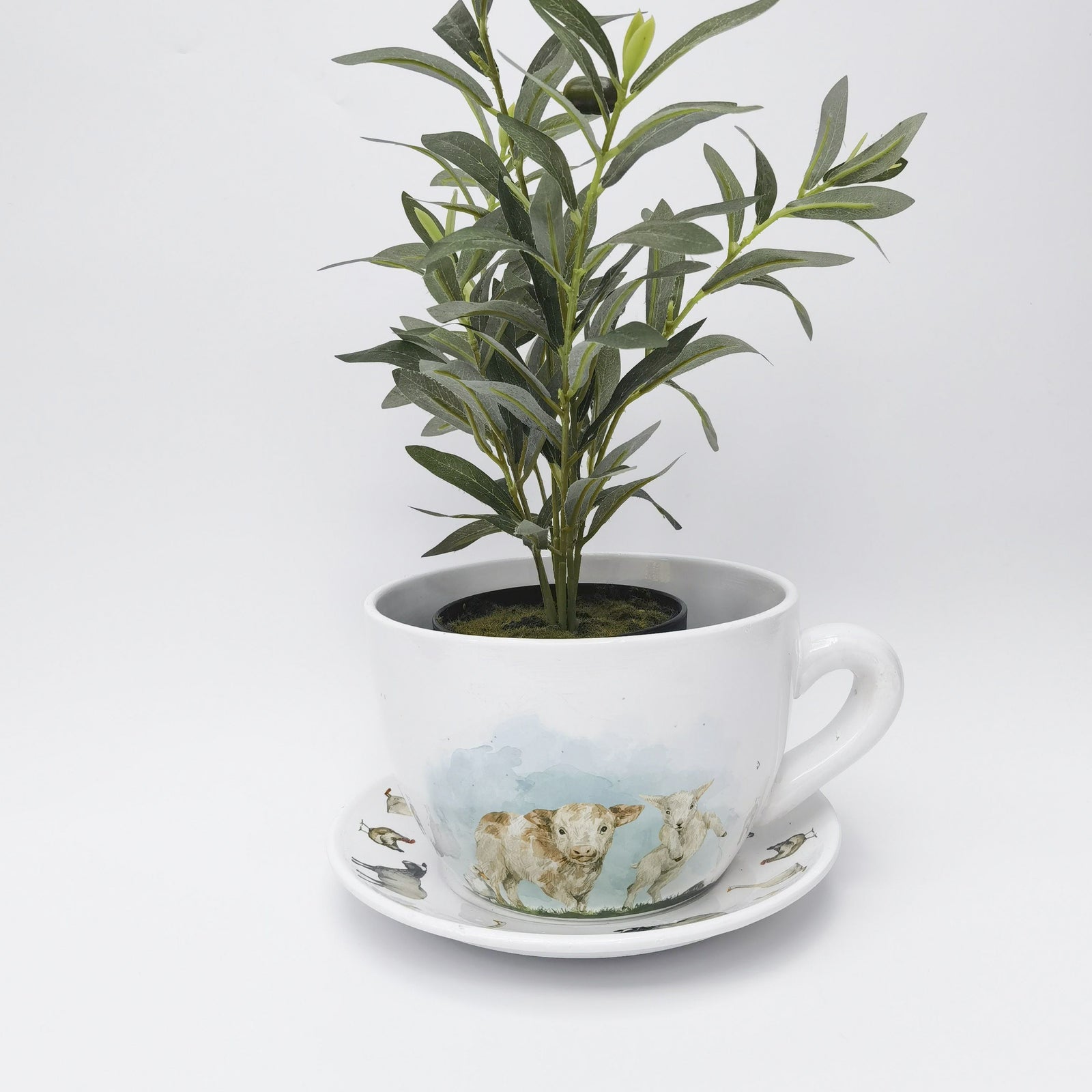 Urban Products Highland & Friends Tea Cup Planter