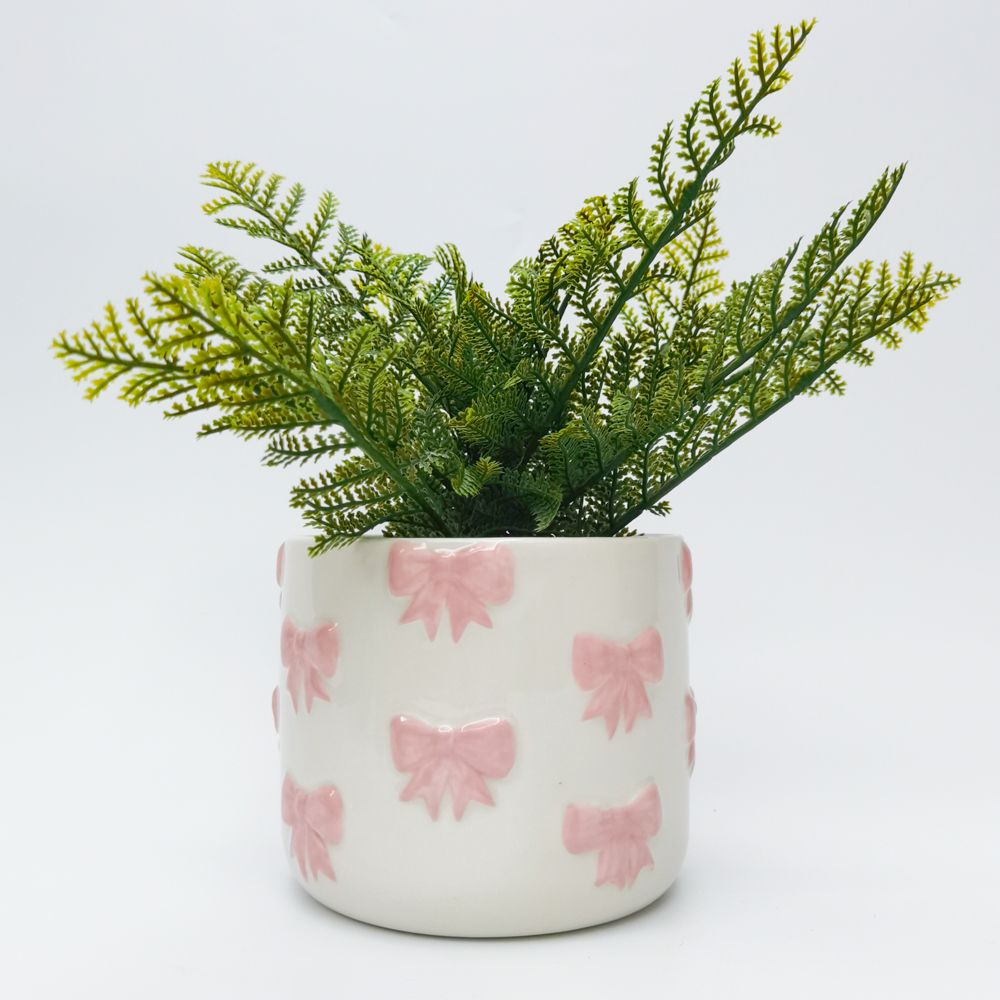 Urban Products 14cm Bow Planter Pink