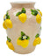 Urban Products 23cm Tuscan Lemon Vase . Ceramic vase with lemon decorations on a white background