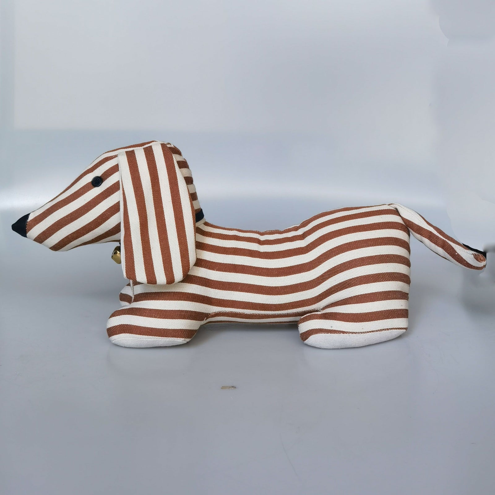 20cm Stripy Dachy Dog Doorstopper