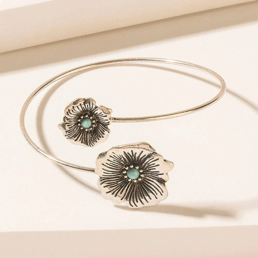 Wildflower Moon Turquoise Stone Bracelet in Rodeo Blue Myra Bags