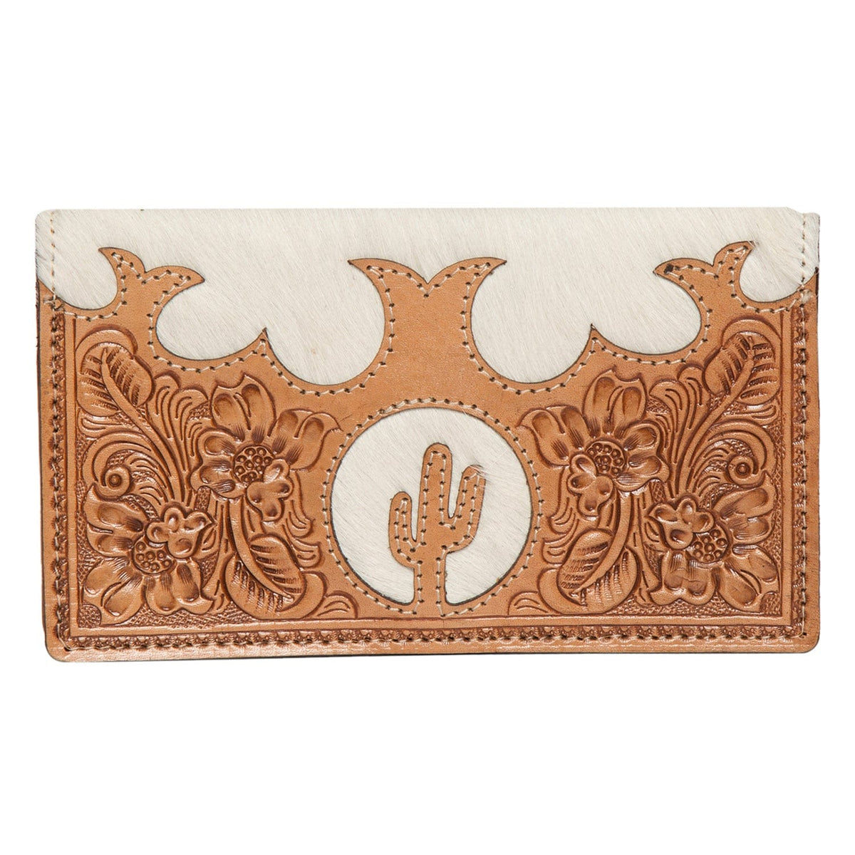 Women's Tooling Leather Slim Cowhide Wallet The Design Edge